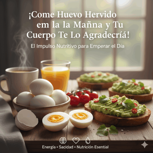 Come huevo hervido en la mañana y tu cuerpo te lo agradecerá