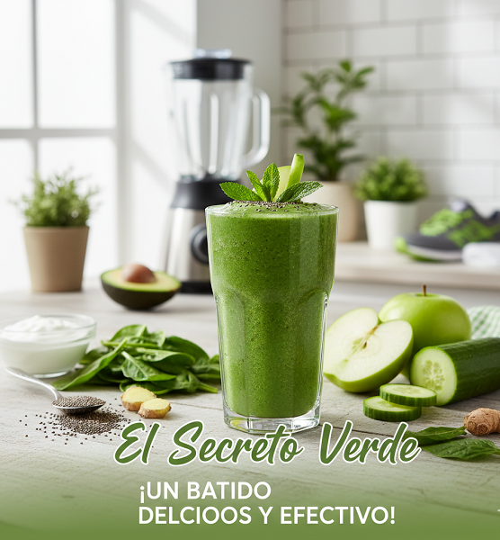 Secreto Verde para Despedirte de Esos Kilos de Más: ¡Un Batido Delicioso y Efectivo!